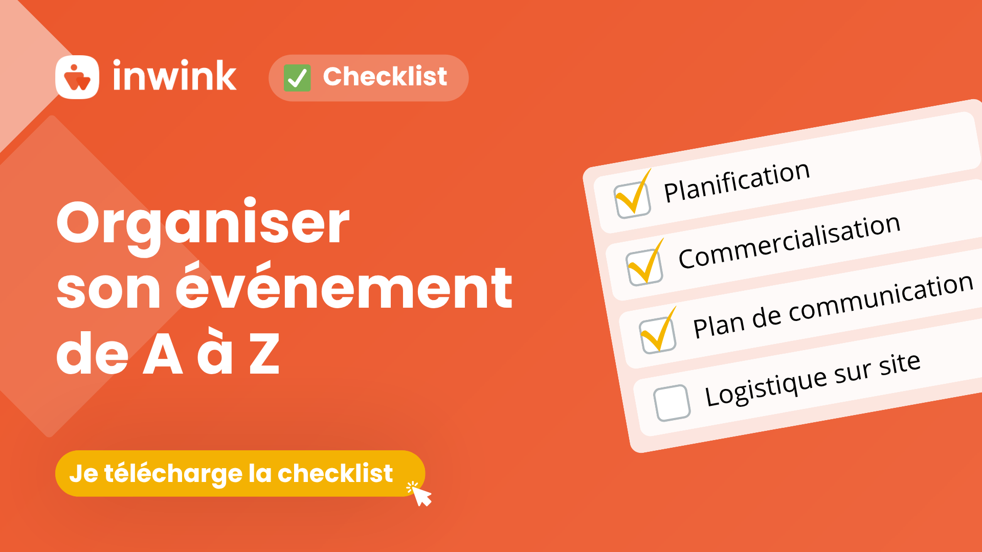 Checklist complète événementielle