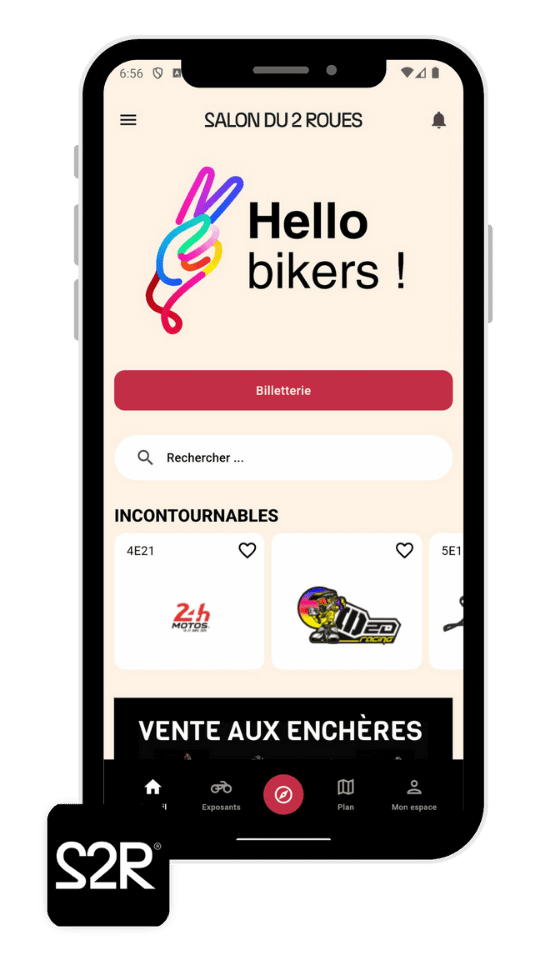 Application événementielle utilisée par le Salon du 2 roues