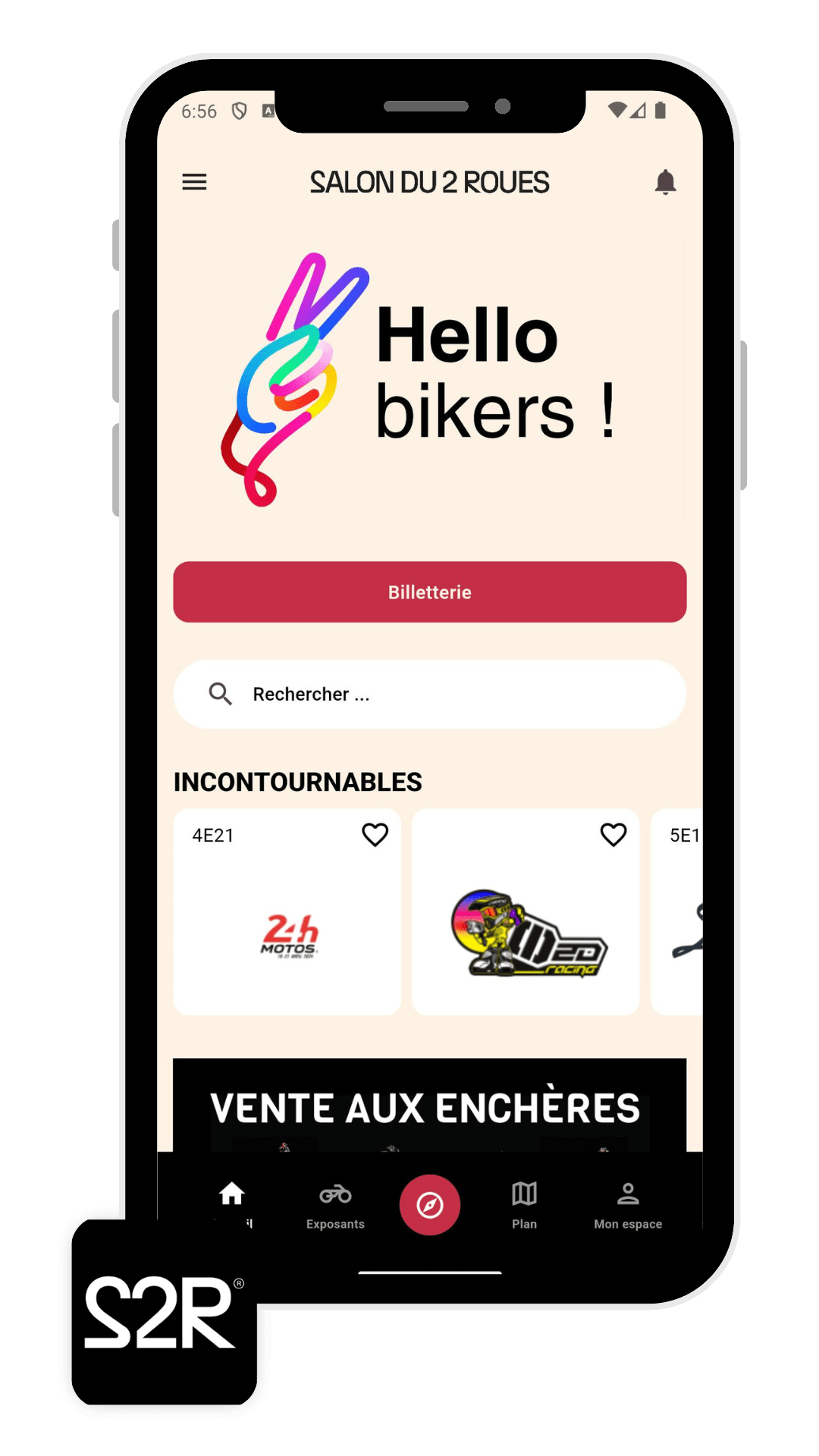 Application événementielle utilisée par le Salon du 2 roues