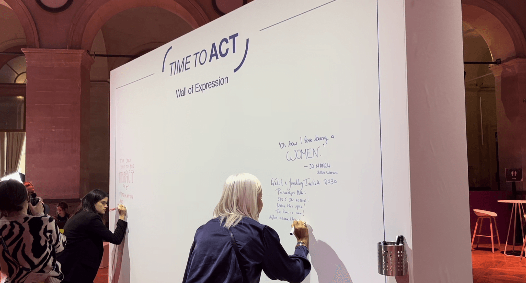 interactivité événement - mur d'expression