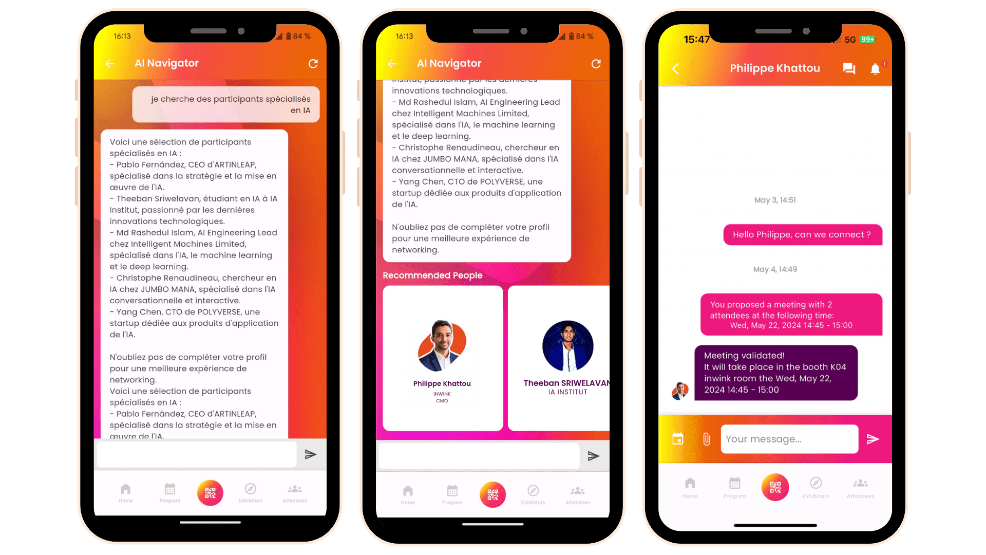 interactivité événement matchmaking IA