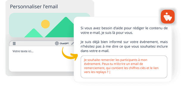 Contenus événementiels - emails