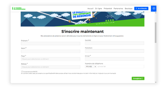 Journées de la schizophrénie - formulaire Journées de la schizophrénie - formulaire