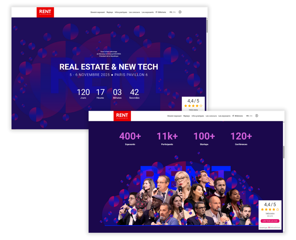 Parcours participant - site web