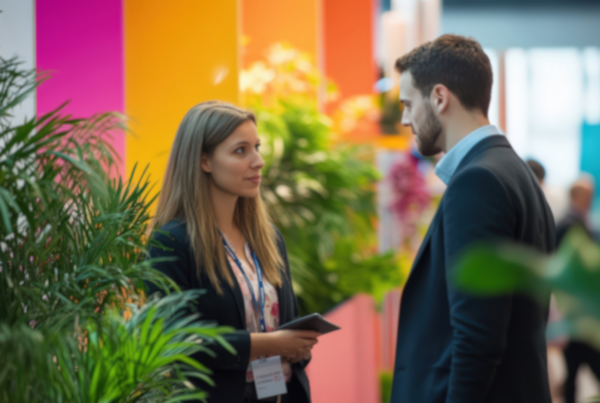 2 personnes sur un salon en train de discuter