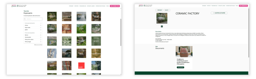 Organisation d’un salon B2C - exposants