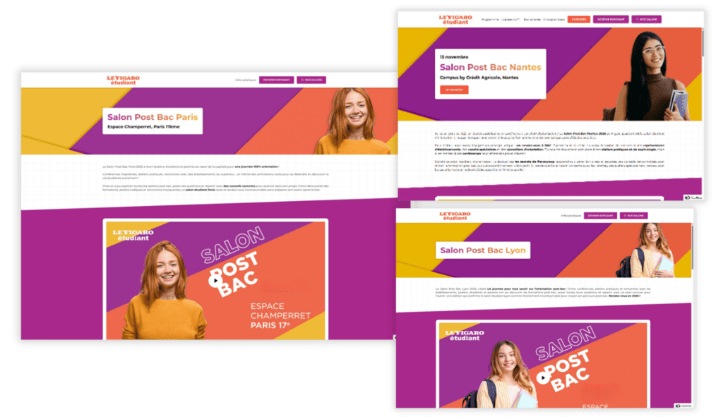 salons dédiés à l’orientation