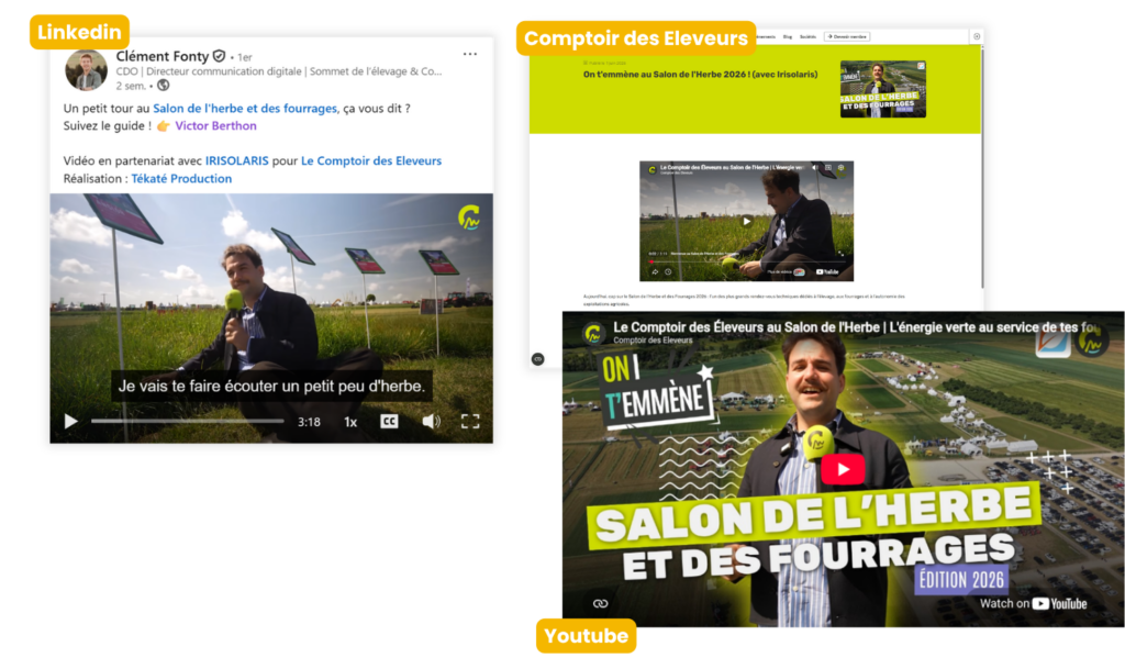 média événementiel - reportage